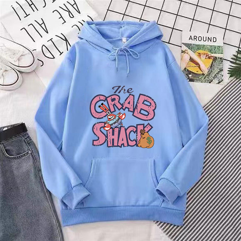 Kvinnors hoodie med kreativ kräftmotiv Chic & Style-Eva Jonsson