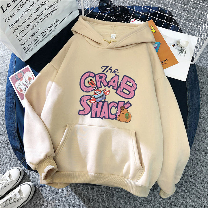 Kvinnors hoodie med kreativ kräftmotiv Chic & Style-Eva Jonsson