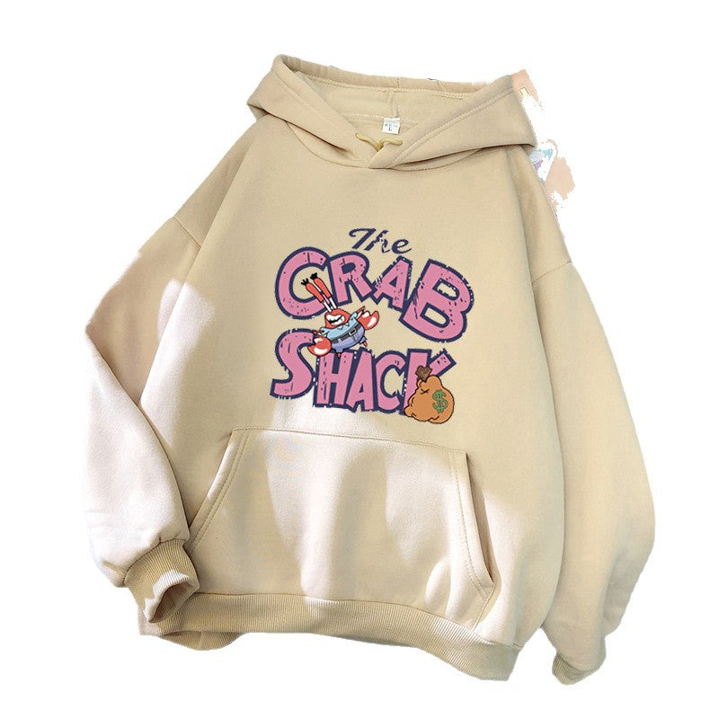 Kvinnors hoodie med kreativ kräftmotiv Chic & Style-Eva Jonsson