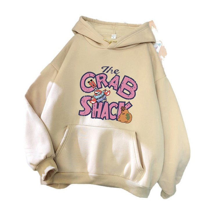 Kvinnors hoodie med kreativ kräftmotiv Chic & Style-Eva Jonsson