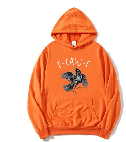 Kvinnors hoodie med kreativ kråkdesign Mirla-Eva Jonsson
