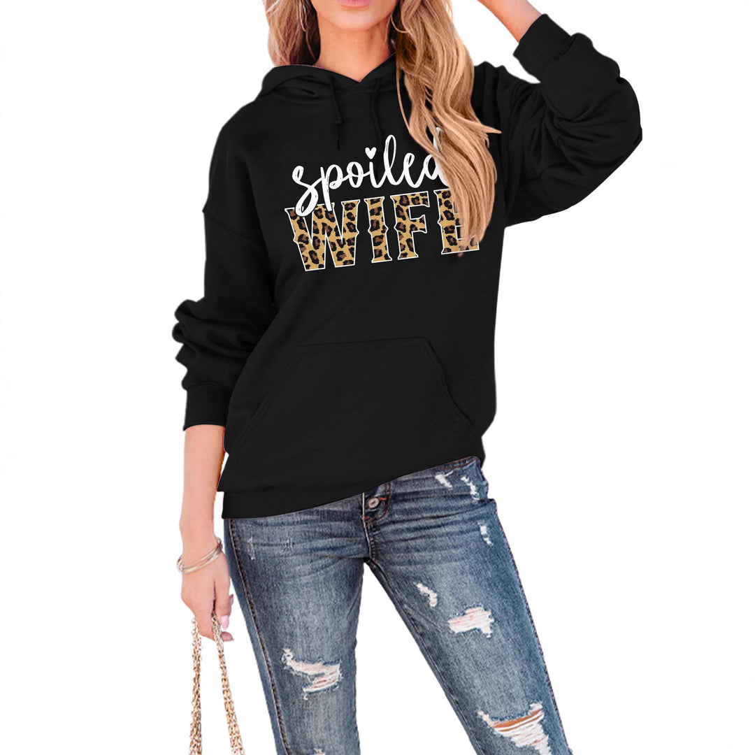 Kvinnors hoodie med kreativ och elegant text Mirla-Eva Jonsson