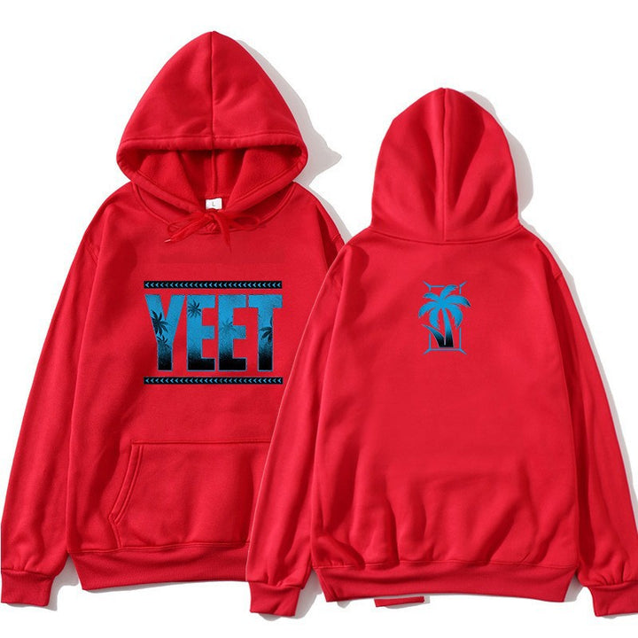 Kvinnors hoodie med kreativ palm design Mirla-Eva Jonsson