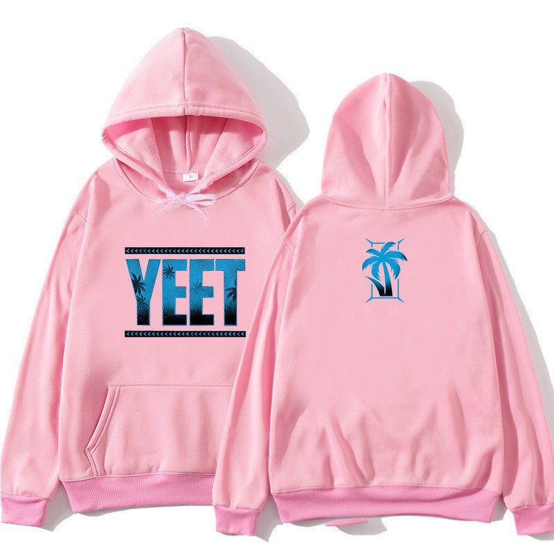 Kvinnors hoodie med kreativ palm design Mirla-Eva Jonsson
