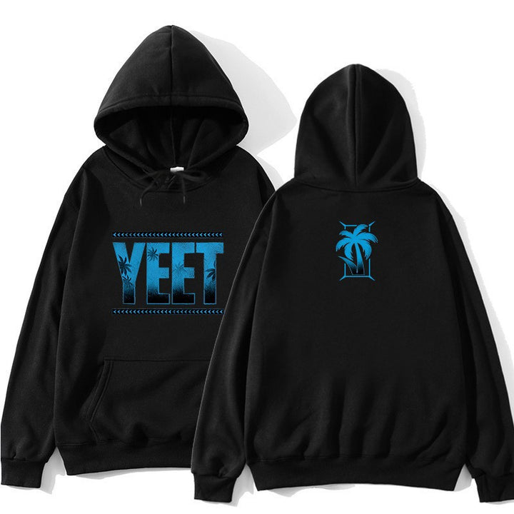 Kvinnors hoodie med kreativ palm design Mirla-Eva Jonsson