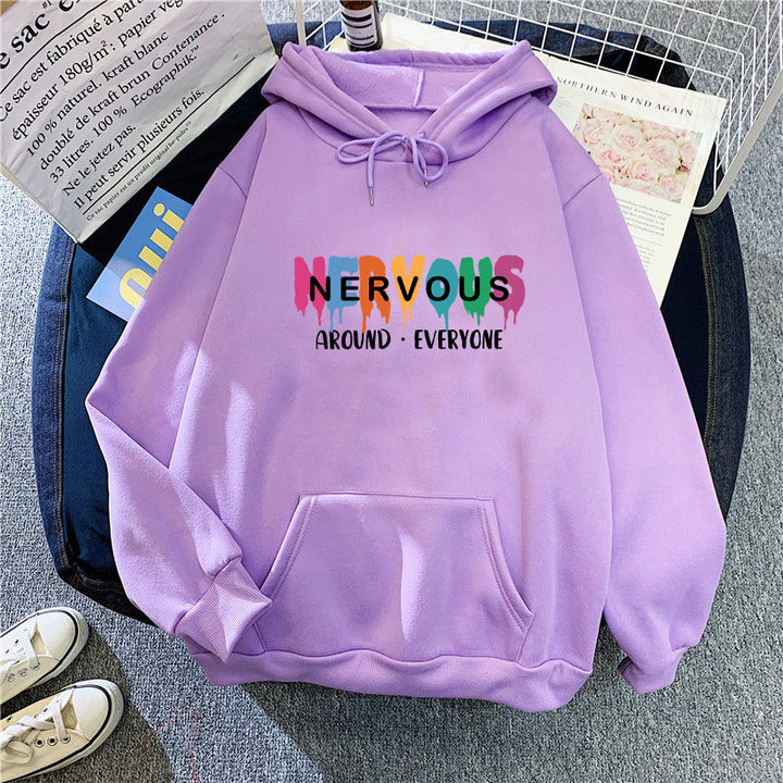 Kvinnors hoodie med kreativ text Chic & Style-Eva Jonsson