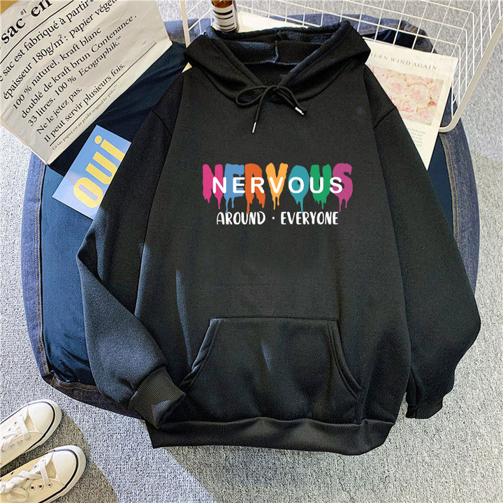 Kvinnors hoodie med kreativ text Chic & Style-Eva Jonsson