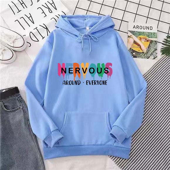 Kvinnors hoodie med kreativ text Chic & Style-Eva Jonsson