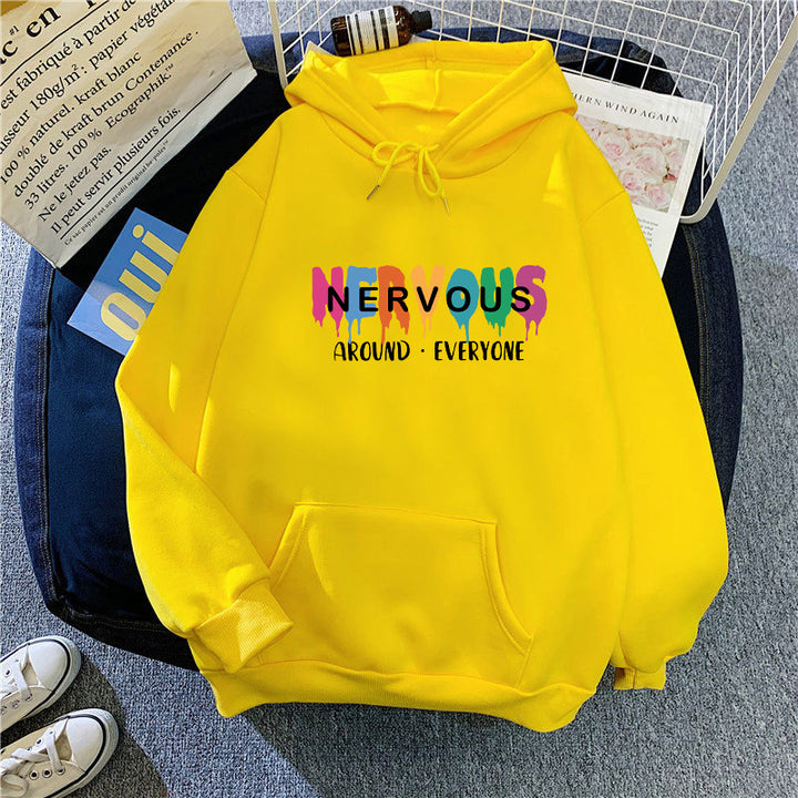 Kvinnors hoodie med kreativ text Chic & Style-Eva Jonsson