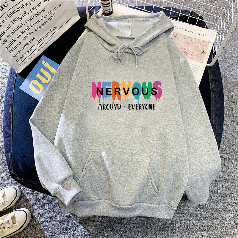 Kvinnors hoodie med kreativ text Chic & Style-Eva Jonsson