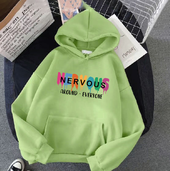 Kvinnors hoodie med kreativ text Chic & Style-Eva Jonsson