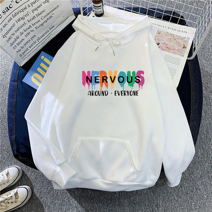Kvinnors hoodie med kreativ text Chic & Style-Eva Jonsson