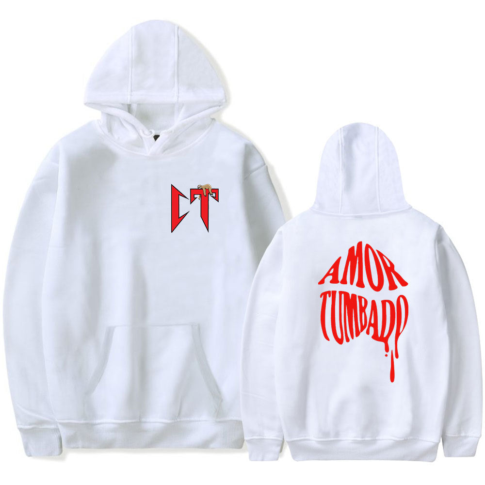 Kvinnors hoodie med kreativ text Mirla-Eva Jonsson