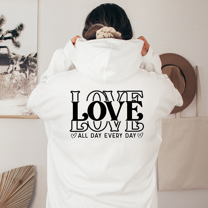 Kvinnors hoodie med kreativ text Mirla-Eva Jonsson