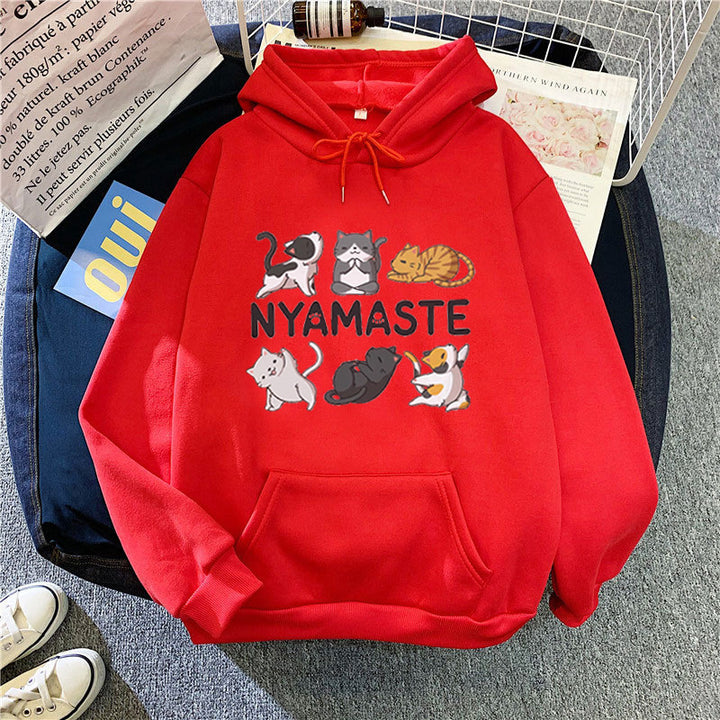 Kvinnors hoodie med kreativt djurmotiv Mirla-Eva Jonsson
