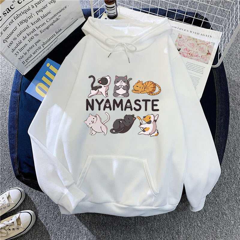 Kvinnors hoodie med kreativt djurmotiv Mirla-Eva Jonsson