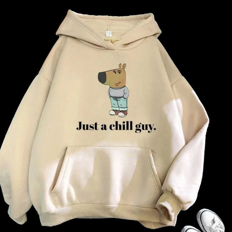 Kvinnors hoodie med kreativt djurmotiv Mirla-Eva Jonsson