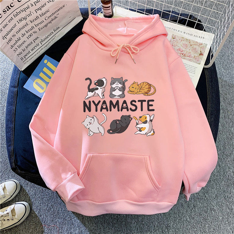 Kvinnors hoodie med kreativt djurmotiv Mirla-Eva Jonsson