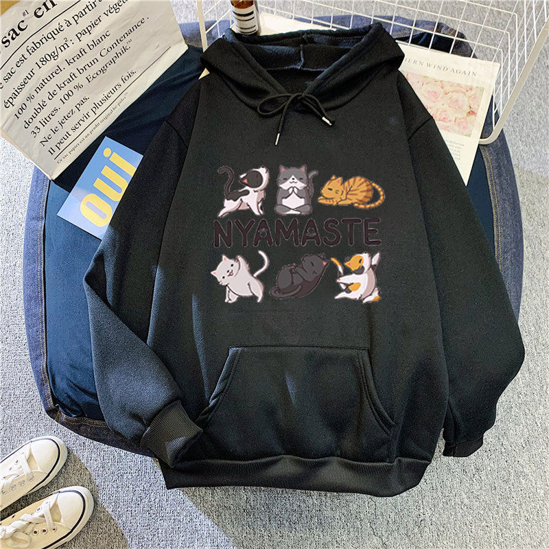 Kvinnors hoodie med kreativt djurmotiv Mirla-Eva Jonsson