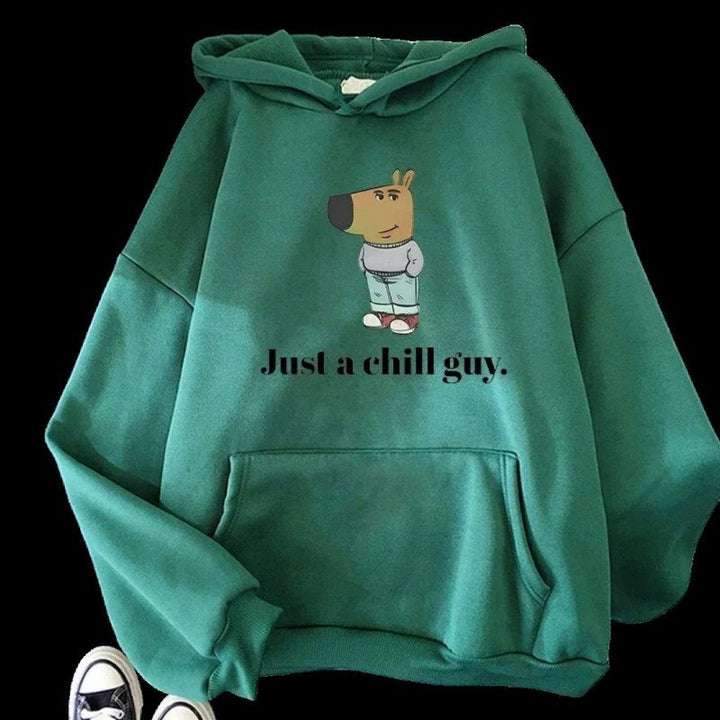 Kvinnors hoodie med kreativt djurmotiv Mirla-Eva Jonsson