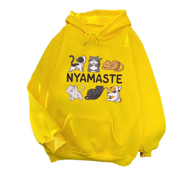 Kvinnors hoodie med kreativt djurmotiv Mirla-Eva Jonsson
