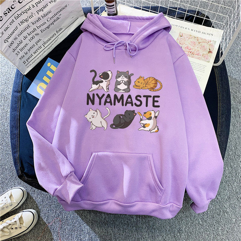 Kvinnors hoodie med kreativt djurmotiv Mirla-Eva Jonsson