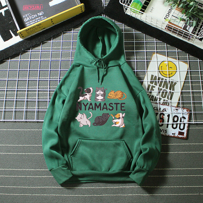 Kvinnors hoodie med kreativt djurmotiv Mirla-Eva Jonsson