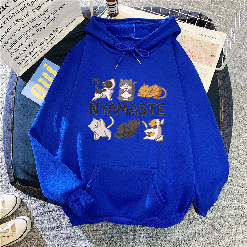 Kvinnors hoodie med kreativt djurmotiv Mirla-Eva Jonsson