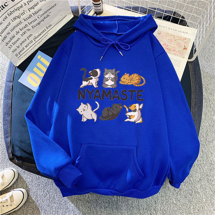 Kvinnors hoodie med kreativt djurmotiv Mirla-Eva Jonsson