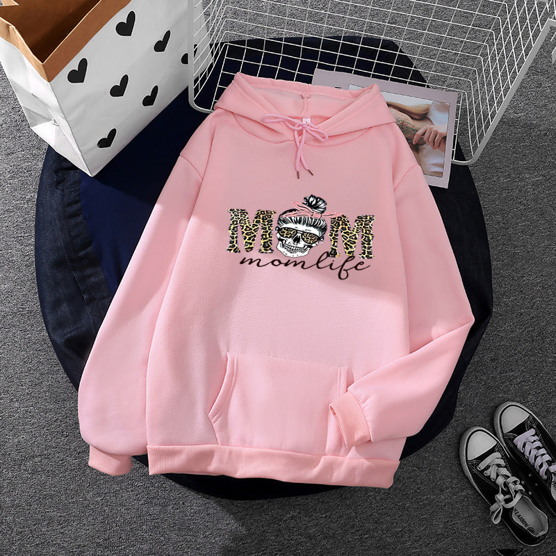 Kvinnors hoodie med kreativt döskallemönster Mirla-Eva Jonsson
