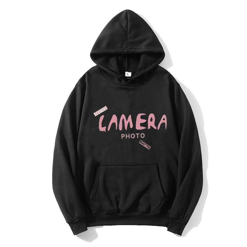 Kvinnors hoodie med kreativt fotografiskt mönster Mirla-Eva Jonsson