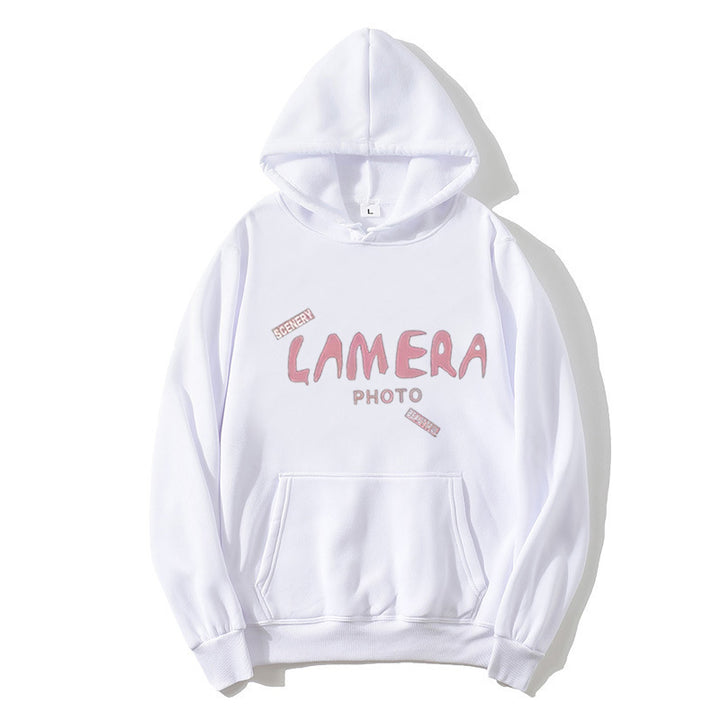Kvinnors hoodie med kreativt fotografiskt mönster Mirla-Eva Jonsson