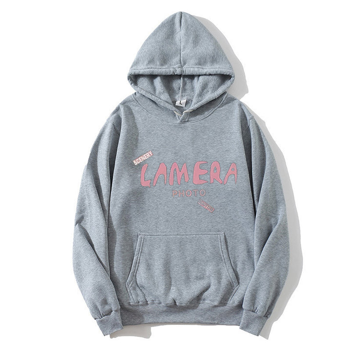 Kvinnors hoodie med kreativt fotografiskt mönster Mirla-Eva Jonsson