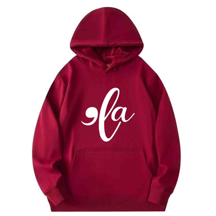 Kvinnors hoodie med kreativt grafiskt mönster Mirla-Eva Jonsson