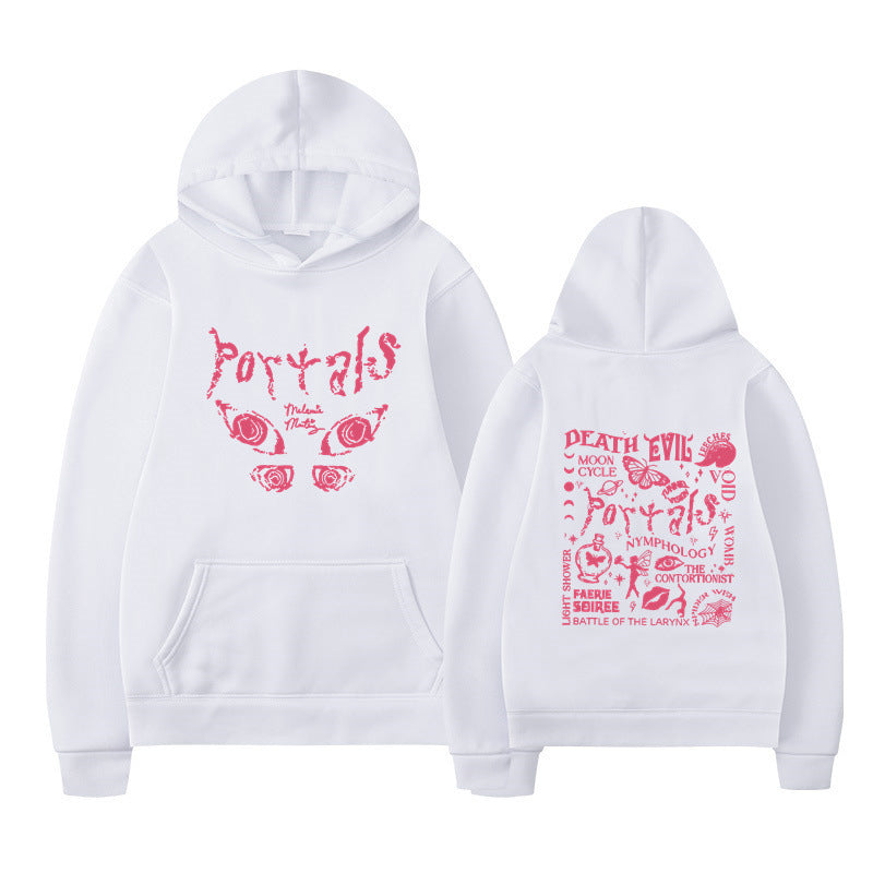 Kvinnors hoodie med kreativt motiv och bekväm passform Mirla-Eva Jonsson