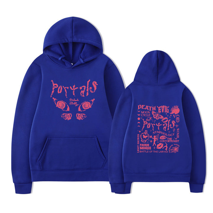 Kvinnors hoodie med kreativt motiv och bekväm passform Mirla-Eva Jonsson