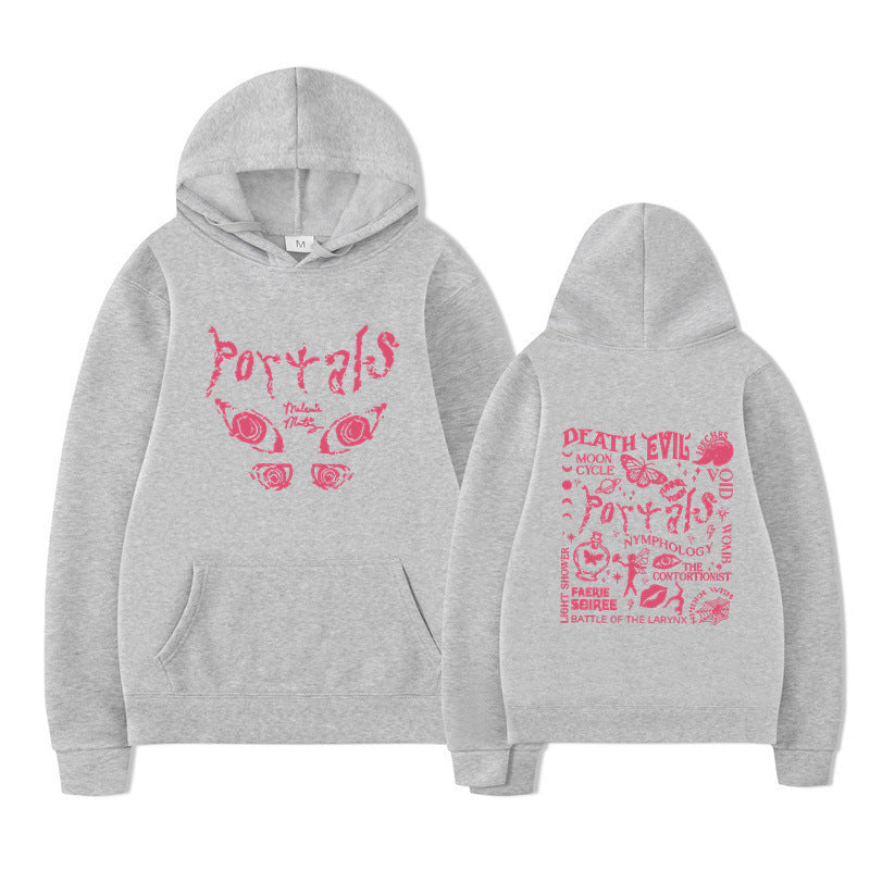 Kvinnors hoodie med kreativt motiv och bekväm passform Mirla-Eva Jonsson