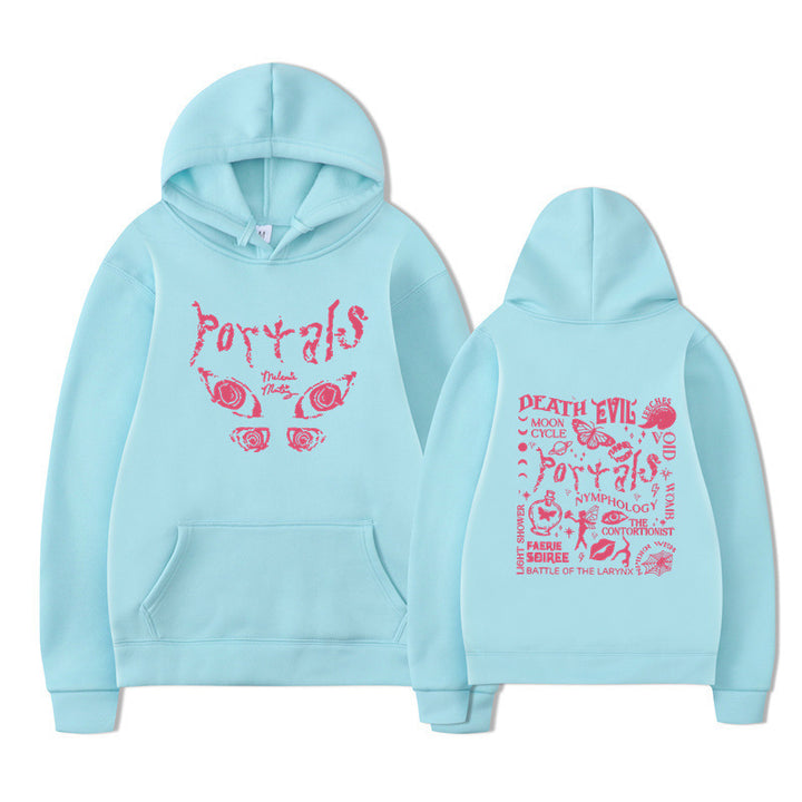 Kvinnors hoodie med kreativt motiv och bekväm passform Mirla-Eva Jonsson