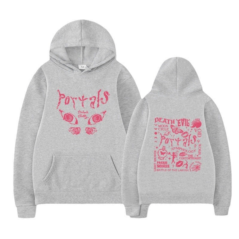 Kvinnors hoodie med kreativt motiv och bekväm passform Mirla-Eva Jonsson