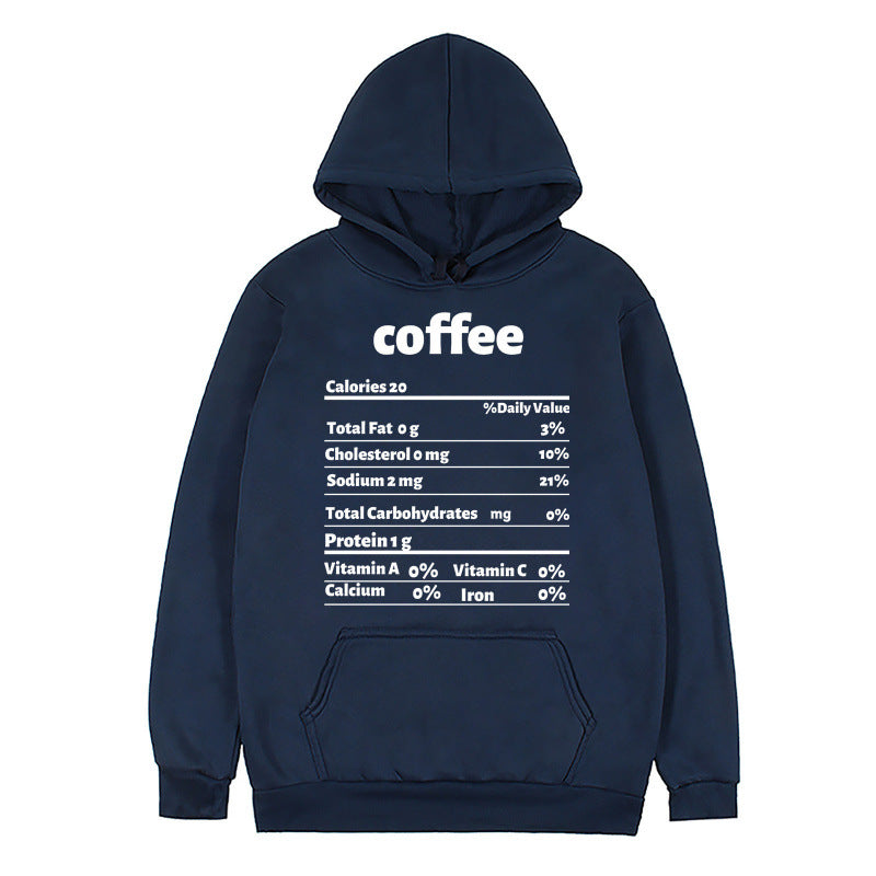 Kvinnors hoodie med kreativt näringsdesign Mirla-Eva Jonsson