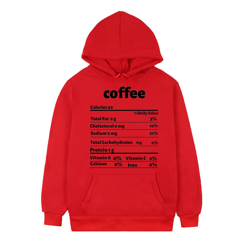 Kvinnors hoodie med kreativt näringsdesign Mirla-Eva Jonsson