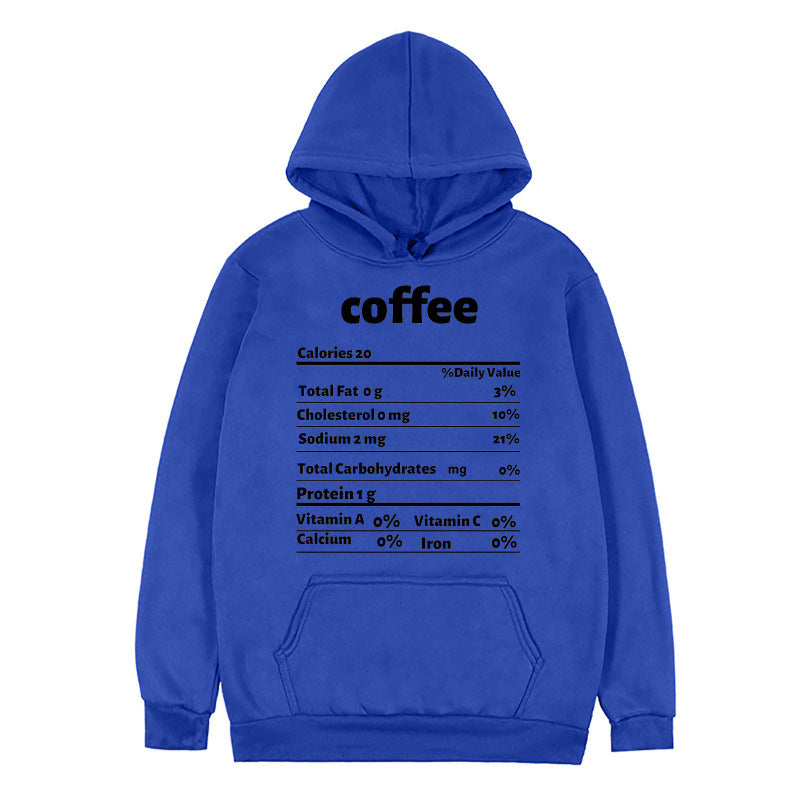 Kvinnors hoodie med kreativt näringsdesign Mirla-Eva Jonsson