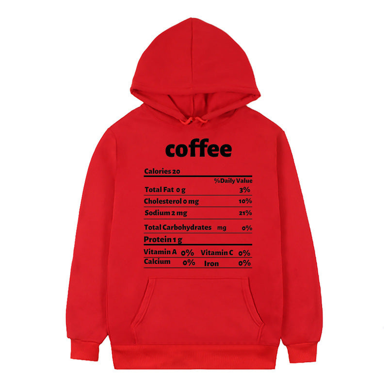 Kvinnors hoodie med kreativt näringsdesign Mirla-Eva Jonsson