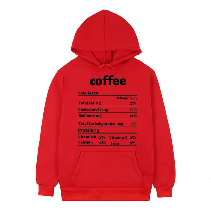 Kvinnors hoodie med kreativt näringsdesign Mirla-Eva Jonsson