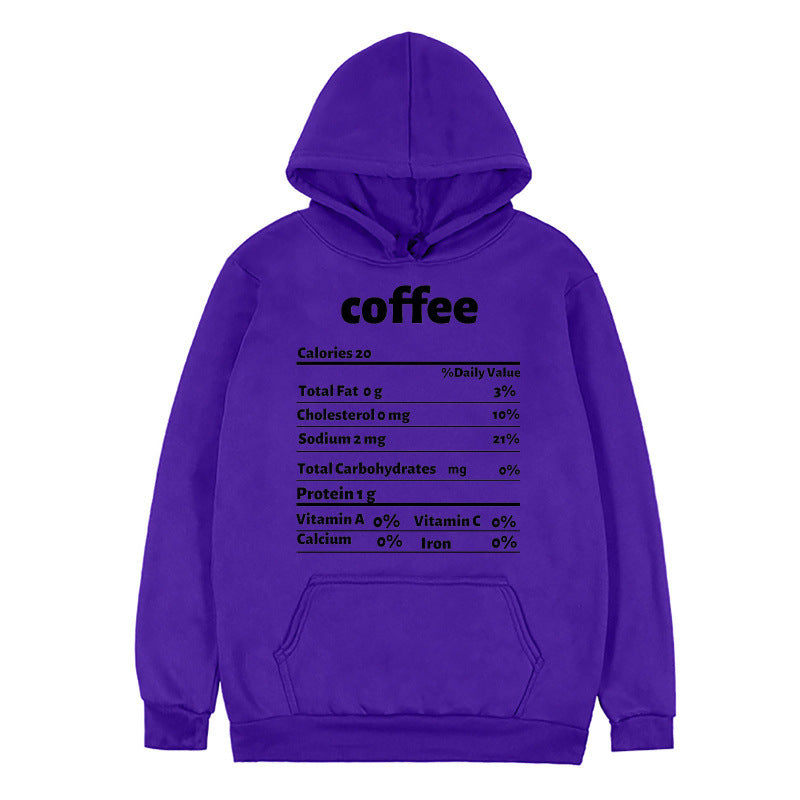 Kvinnors hoodie med kreativt näringsdesign Mirla-Eva Jonsson