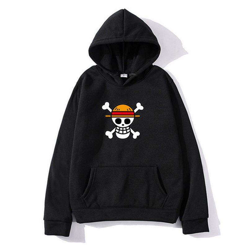 Kvinnors hoodie med kreativt piratdesign och bekväm passform Mirla-Eva Jonsson