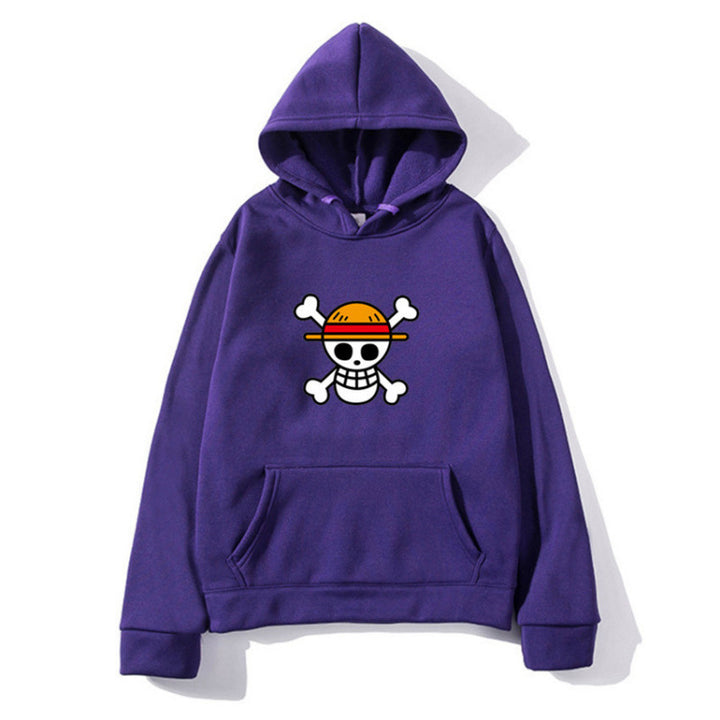 Kvinnors hoodie med kreativt piratdesign och bekväm passform Mirla-Eva Jonsson