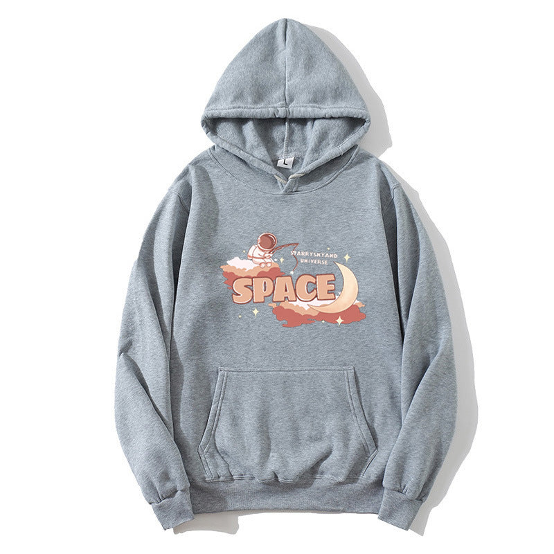 Kvinnors hoodie med kreativt rymddesign Mirla-Eva Jonsson