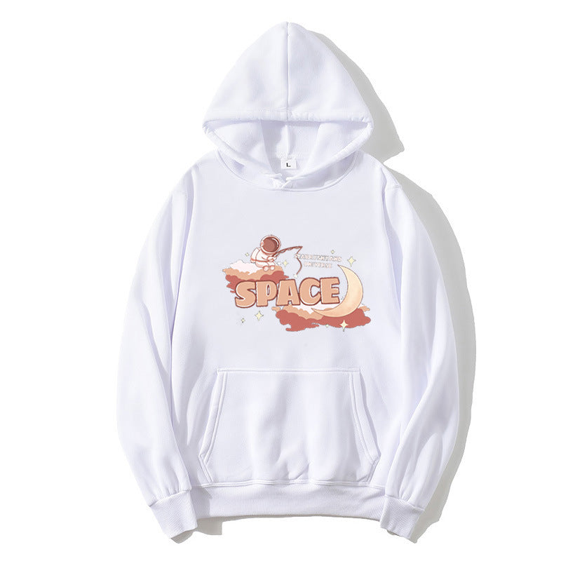 Kvinnors hoodie med kreativt rymddesign Mirla-Eva Jonsson