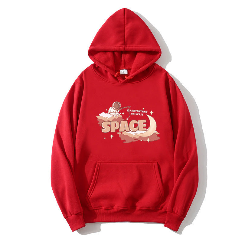 Kvinnors hoodie med kreativt rymddesign Mirla-Eva Jonsson